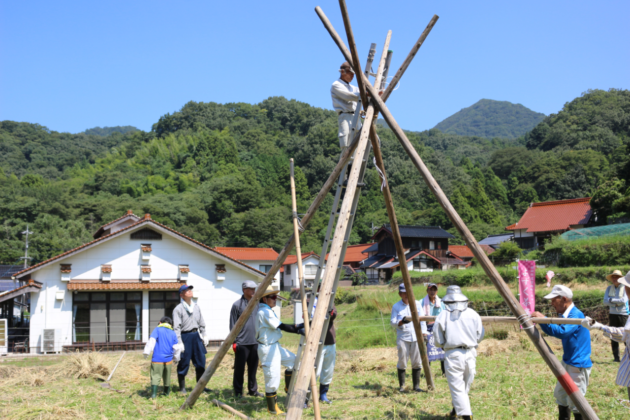 島根県大田市温泉津町西田　無形の民俗文化財「ヨズクハデ」