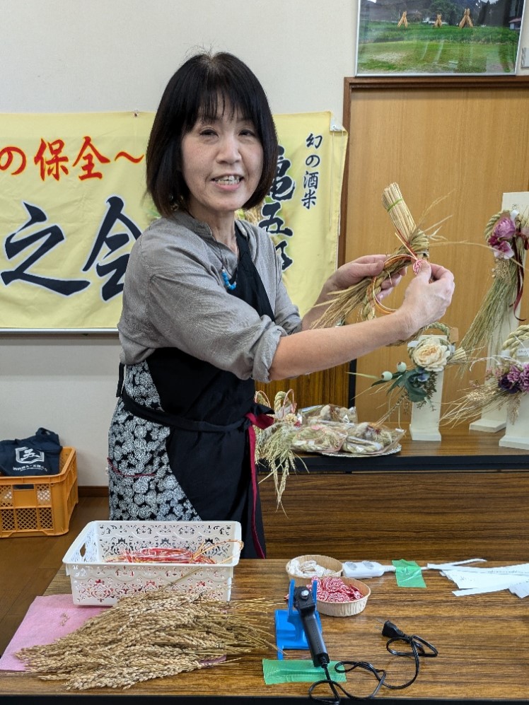 しめ縄アートのワークショップ